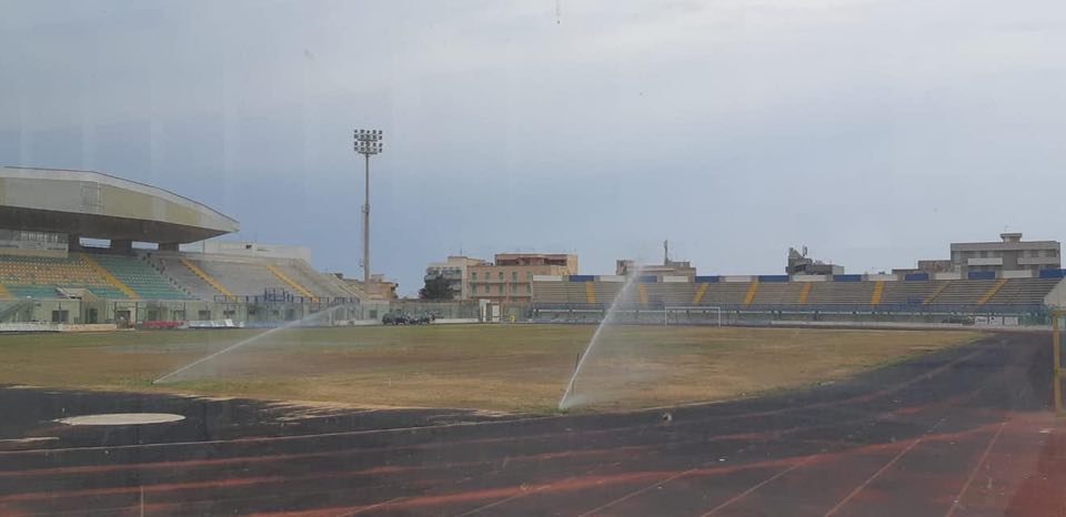 Verso MarsalaPalermo proseguono i lavori al manto erboso dello stadio