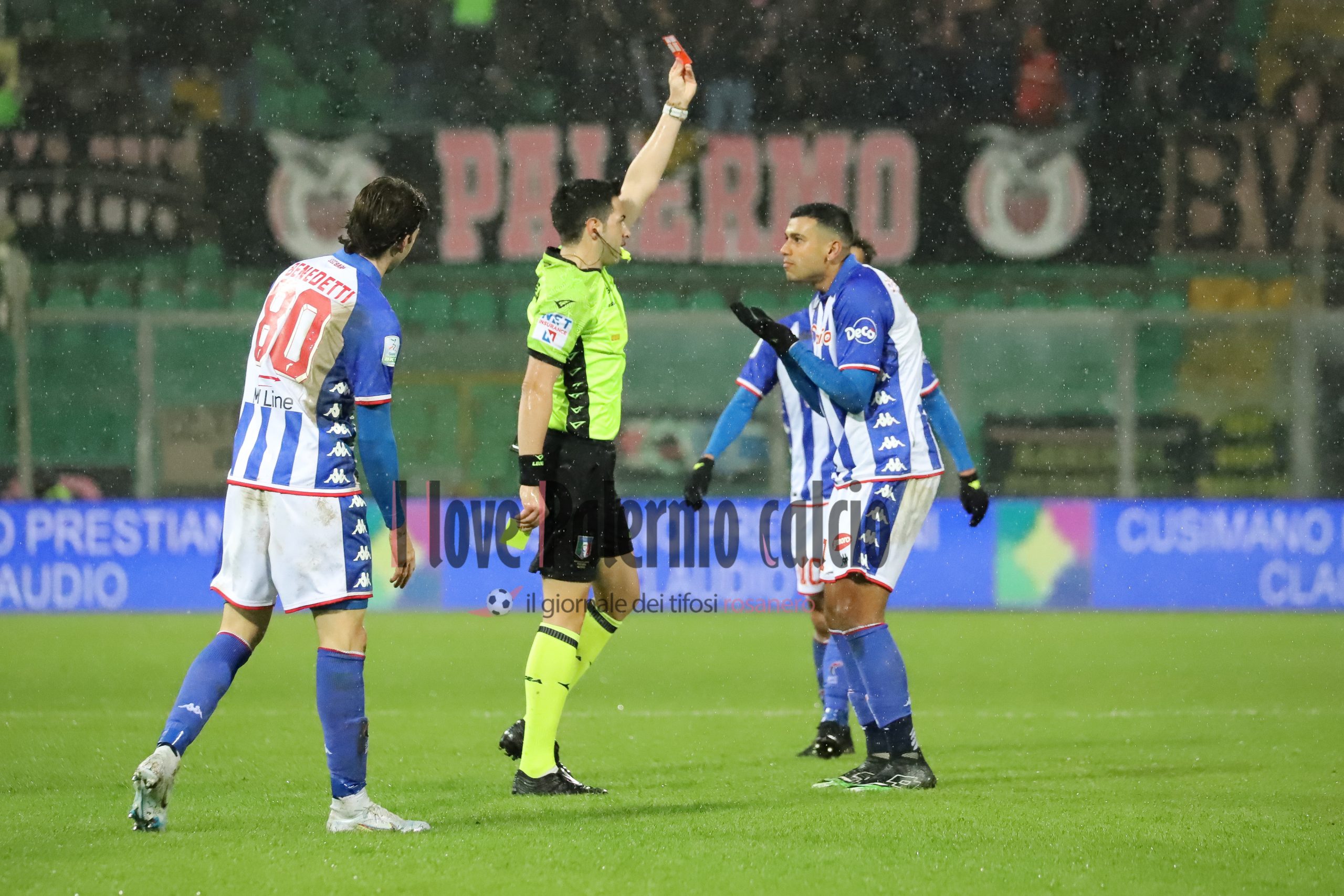 Serie B Palermo Bari 1-0 (8) cheddira espulso