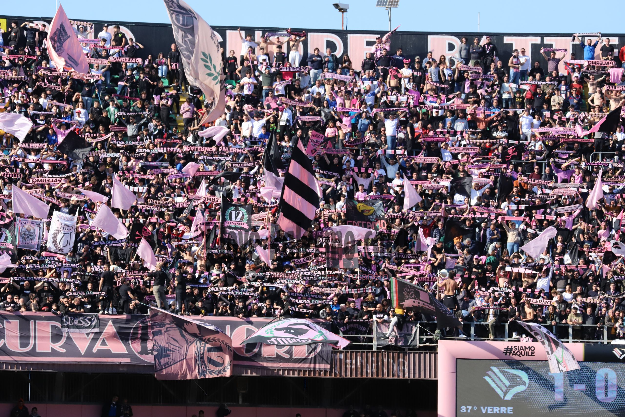palermo frosinone 1-1 serie b (91) tifosi