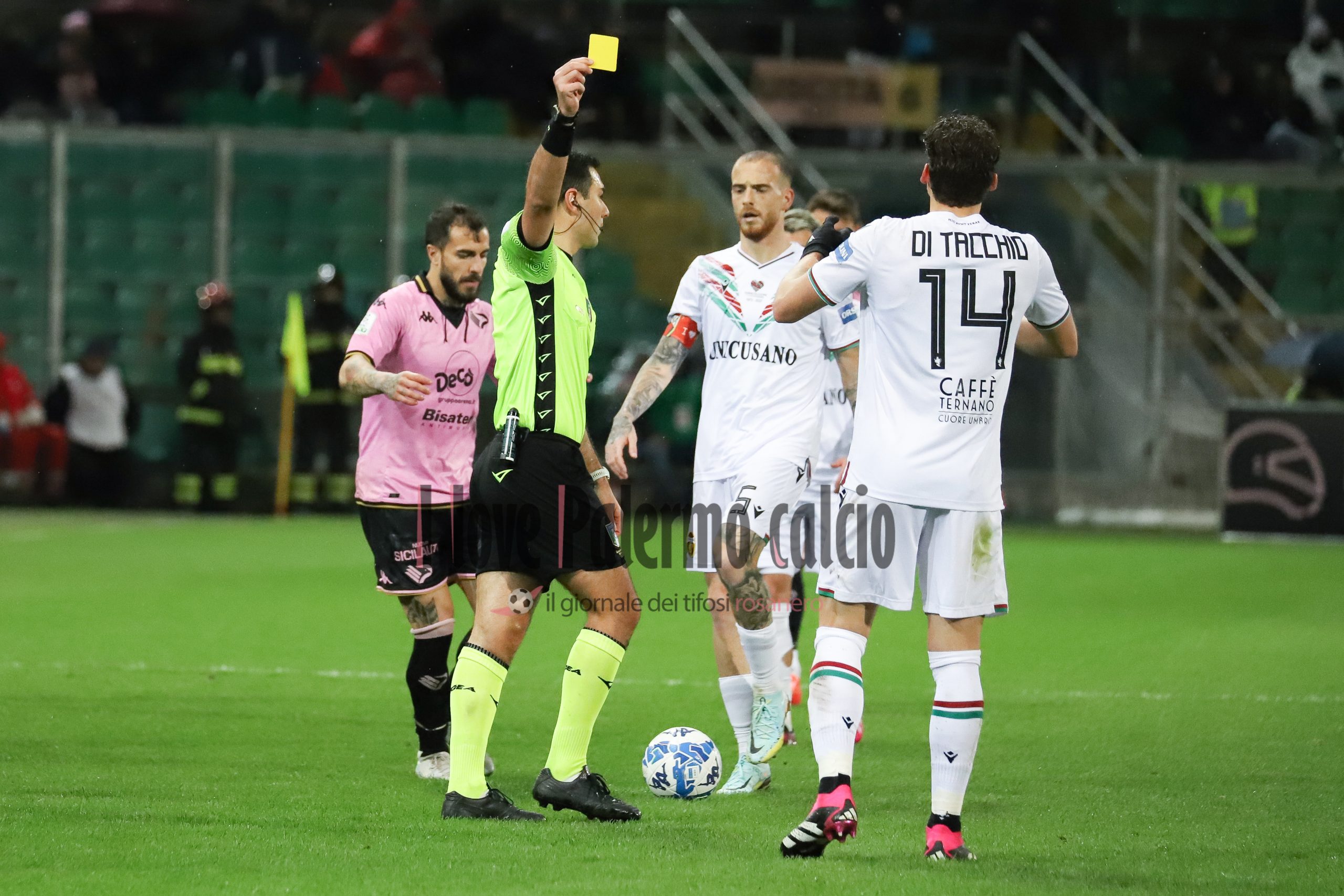 palermo ternana serie b 0-0 (55) di tacchio arbitro