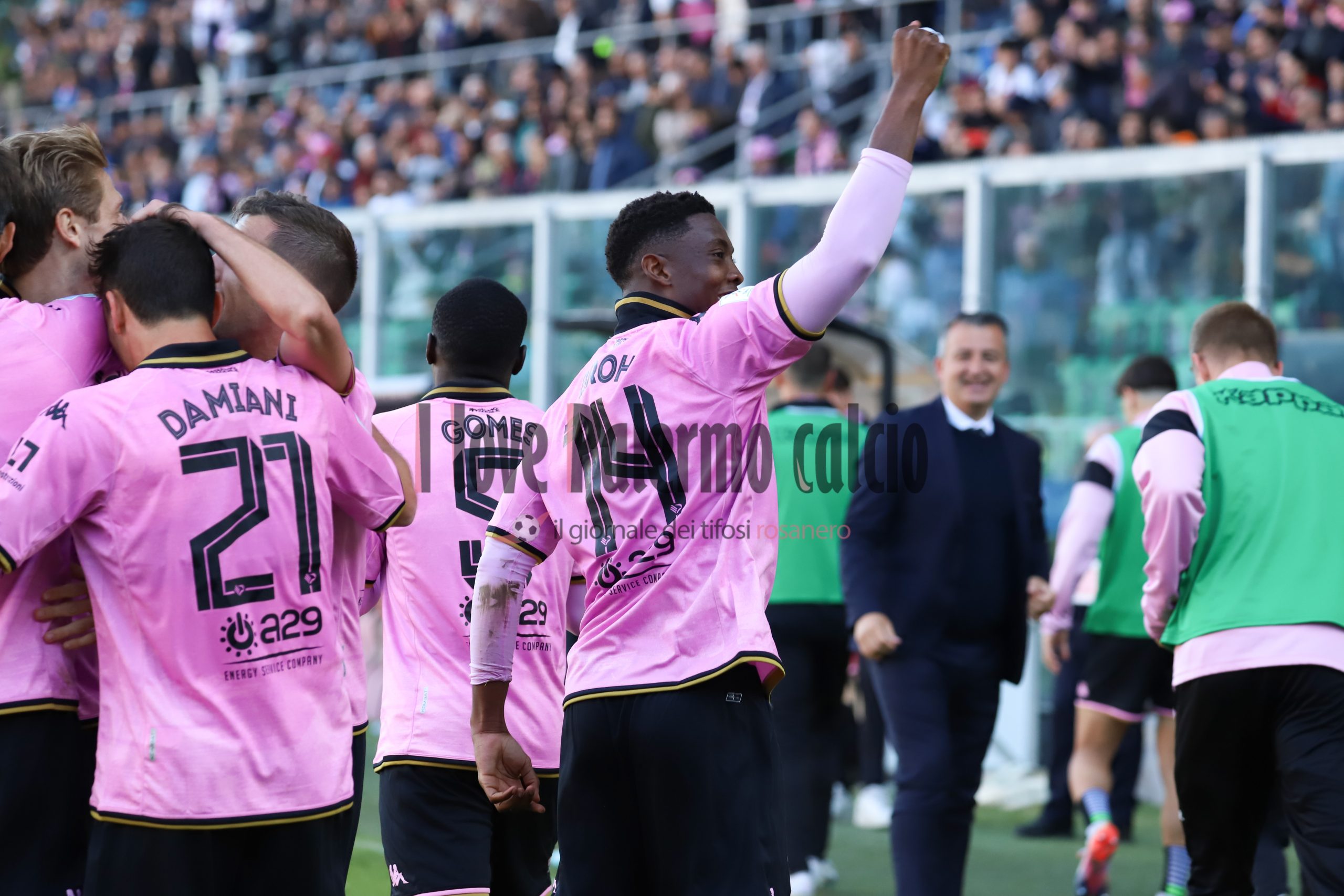 Palermo-Benevento Serie B 1-1 (66) gol broh annullato