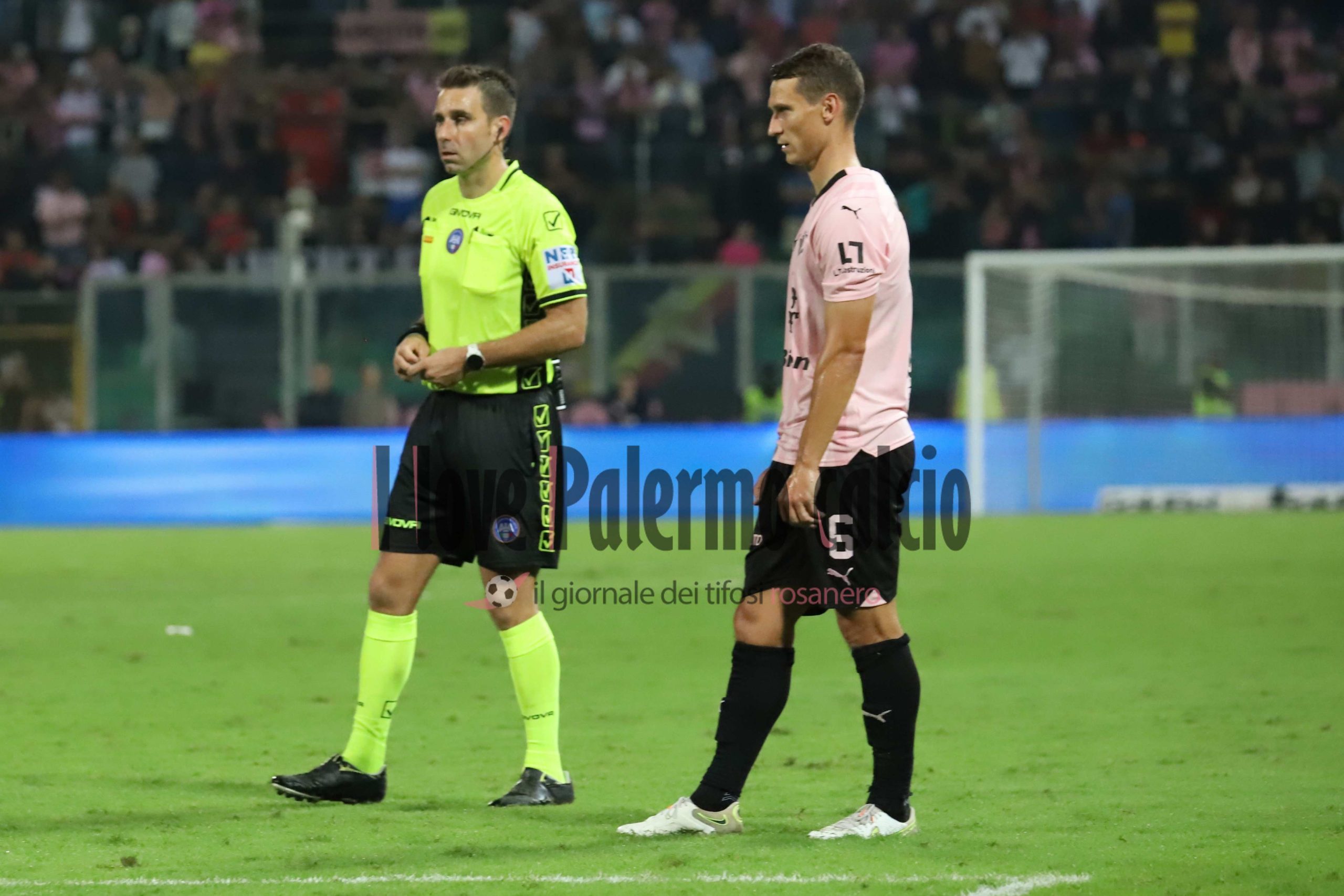 palermo spezia 2-2 (111) stulac arbitro Fourneau