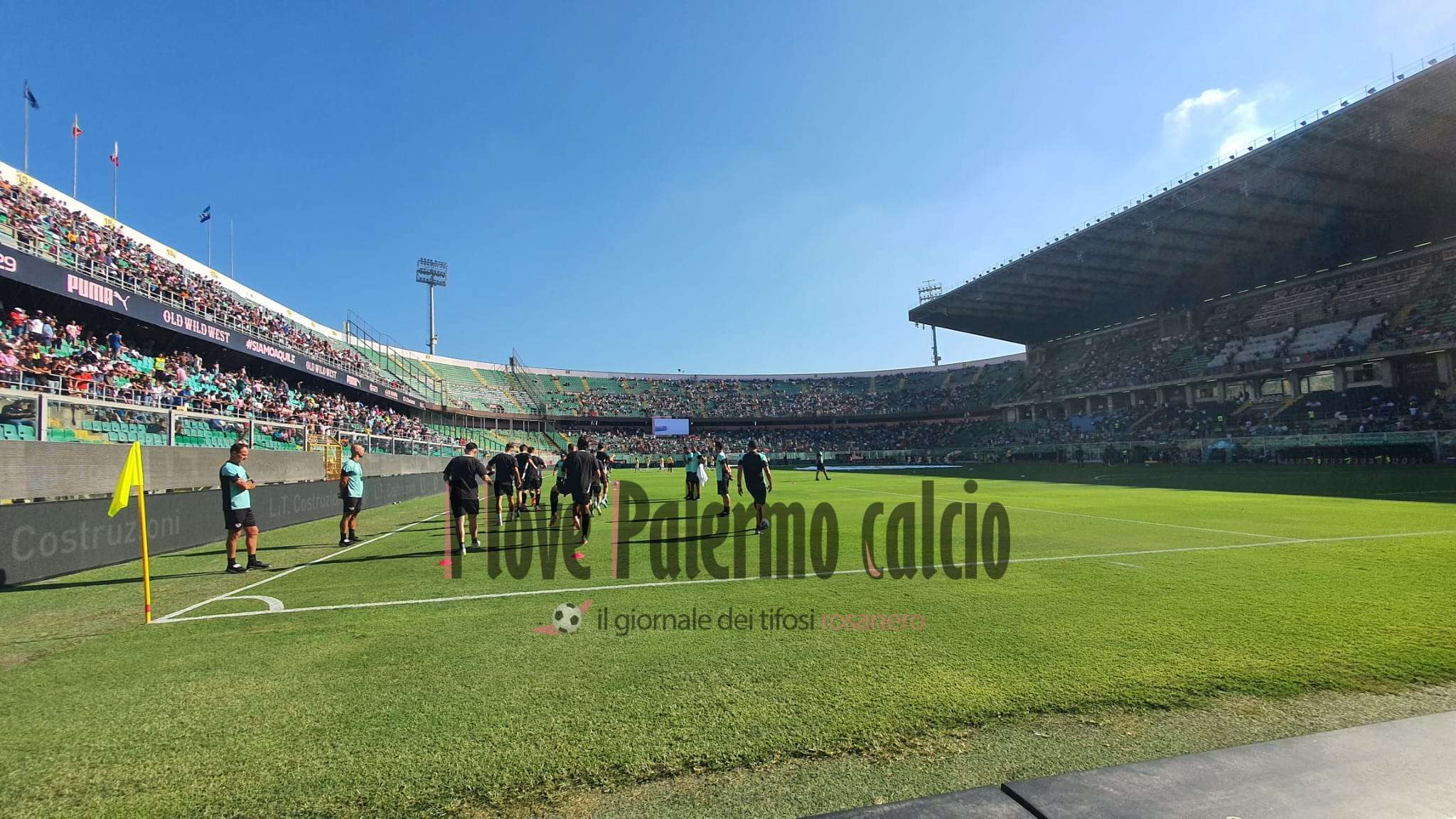 palermo sud tirol renzo barbera riscaldamento squadra renzo barbera (1)