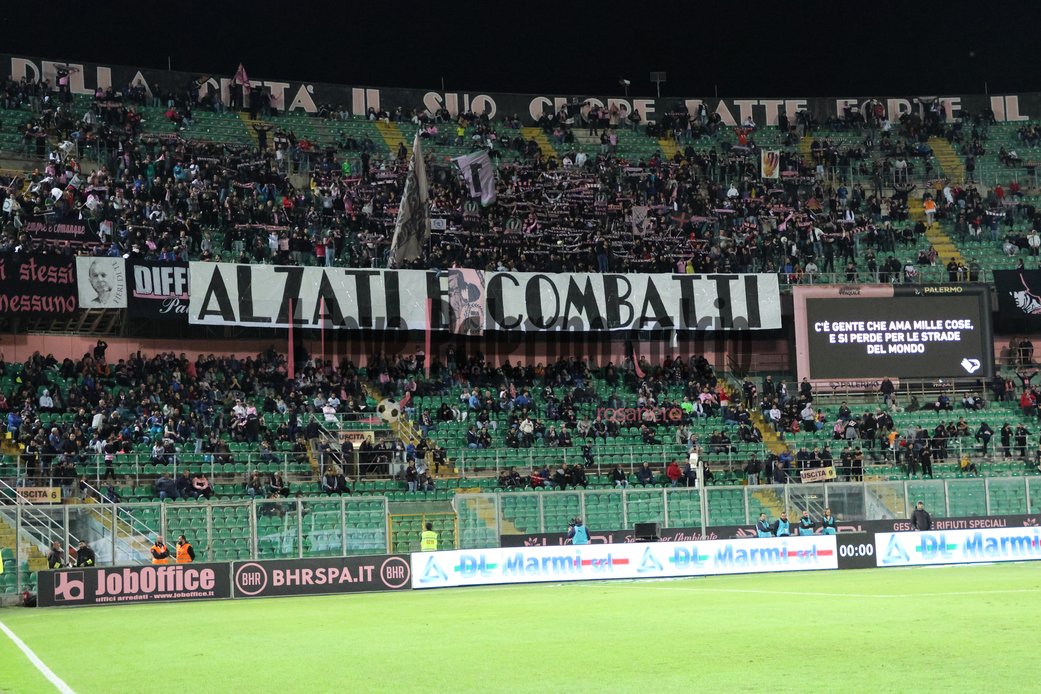 palermo brescia 1-0 (94) curva nord tifosi
