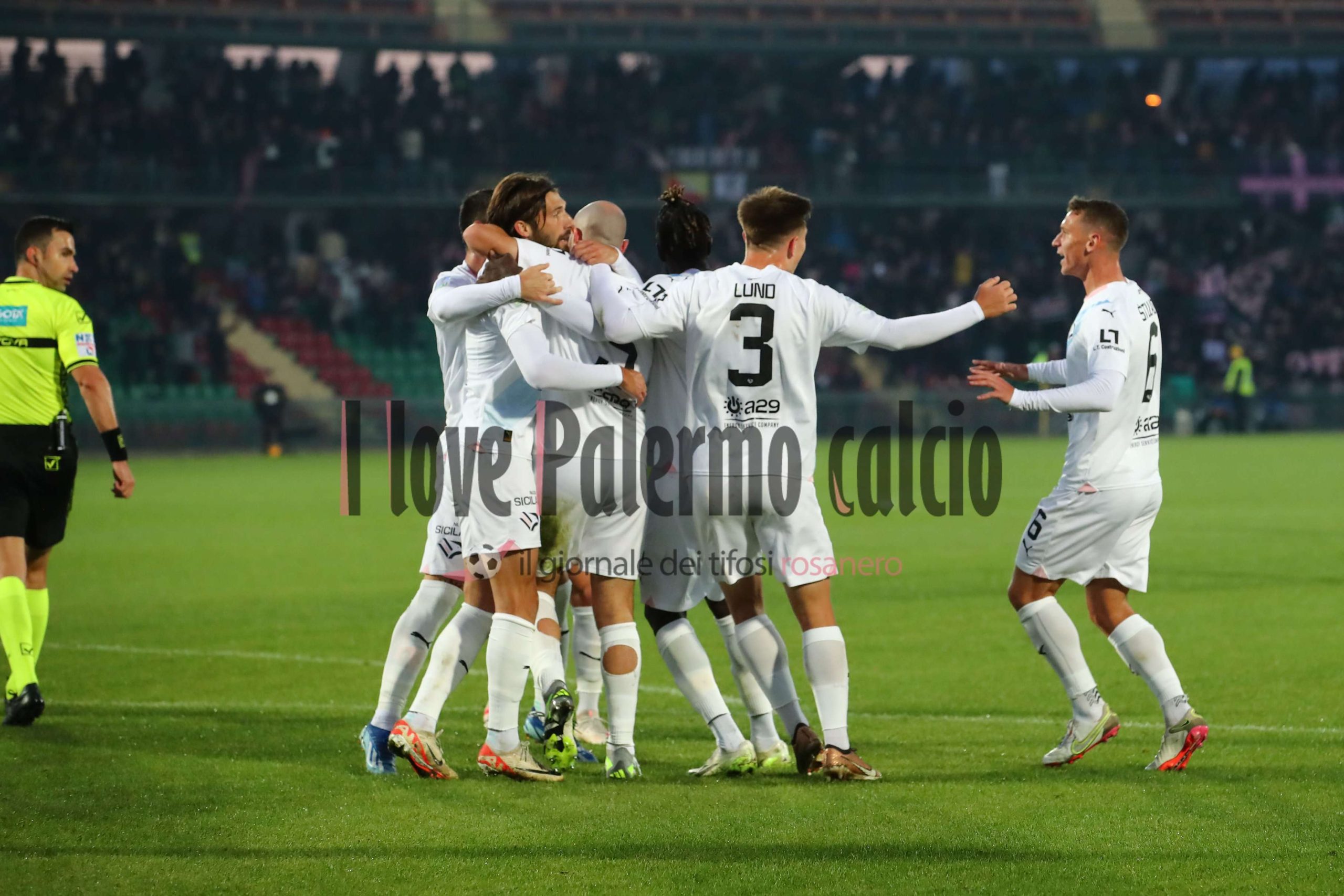 ternana palermo 1-1 (26) Lund esultanza squadra stulac lucioni gol