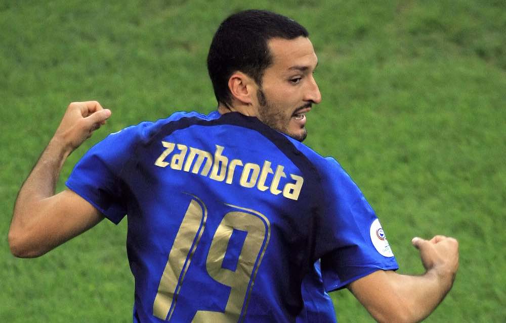 Italian defender Gianluca Zambrotta cele