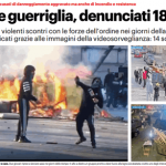 Gds: “Palermo, vampe e guerriglia: denunciati 18 giovani”