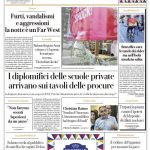 Prima pagina Repubblica Palermo: “Furti, vandalismi e aggressioni. La notte è un Far West”
