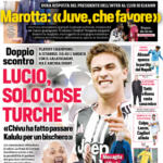Prima pagina Corriere dello Sport: “Lucio, solo cose turche”