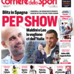 Prima pagina Corriere dello Sport: “Pep show”
