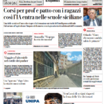 Prima pagina Repubblica Palermo: “Corsi per prof e patto con i ragazzi”