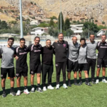 Palermo, Miccoli protagonista in città: visita e foto con i tecnici del settore giovanile