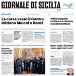Prima pagina Giornale di Sicilia: “La corsa verso il centro”