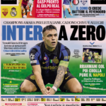 Prima pagina Gazzetta dello Sport: “Inter a Zero”